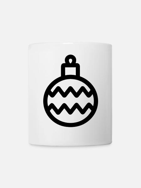 Weihnachtskugel - Tasse - Weiß