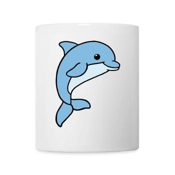Delfin - Tasse - Weiß - Vorne