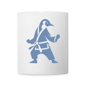 Pingouin Karaté Arts Martiaux Silhouette - Mug blanc - blanc - Devant