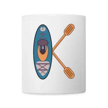 BUCHSTABE K - NAME KAJAKFAHRER KAJAK - Tasse - Weiß - Vorne