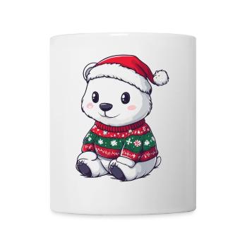 Polar Bear Christmas Comic - Mug - white - Front