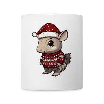 Bande dessinée de Noël Armadillo - Mug blanc - blanc - Devant