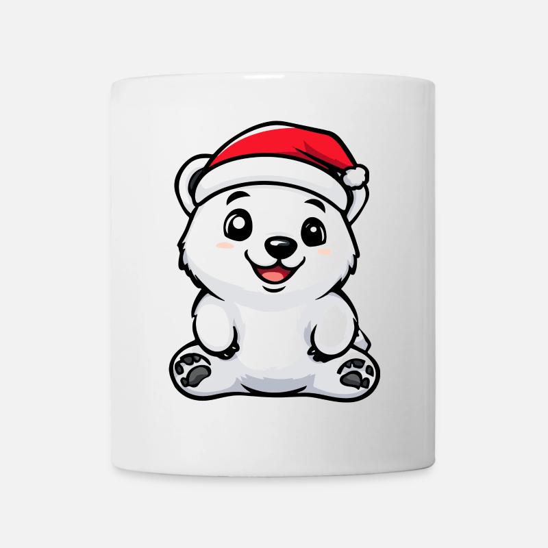 Ours polaire Noël mignon - Mug blanc - blanc