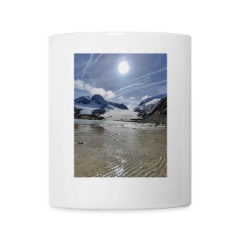 Gletscher und See - Tasse - Weiß - Vorne