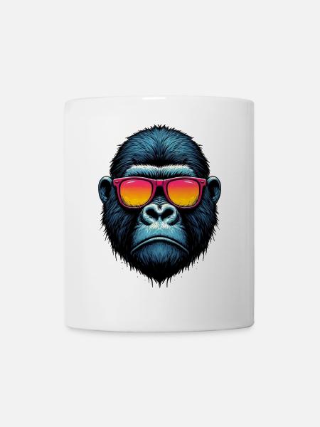 Gorilla - Tasse - Weiß