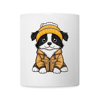 Border Collie Chien Élégant - Mug blanc - blanc - Devant