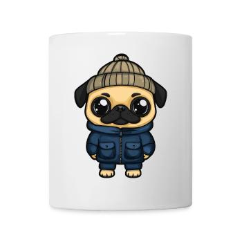 Pug Dog Stylish - Mug - white - Front