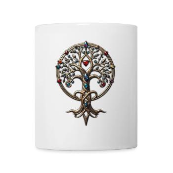 Symbol of the ornate tree of life. - Mug - white - Front
