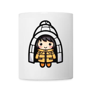 Eskimo Winter Comic Iglu - Tasse - Weiß - Vorne