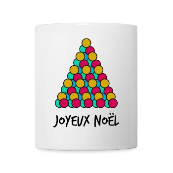 WEIHNACHTEN. FROHE WEIHNACHTEN. FROHE WEIHNACHTEN. NEUJAHRSTAG - Tasse - Weiß - Vorne