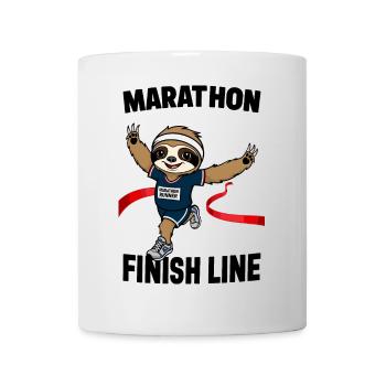 Marathonien paresseux - Mug blanc - blanc - Devant