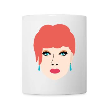 Hübsches Porträt mit roten Haaren - Tasse - Weiß - Vorne