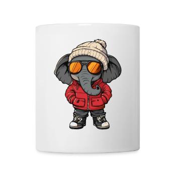 Elephant Winter - Mug - white - Front
