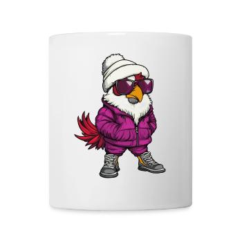 Hahn Winter - Tasse - Weiß - Vorne