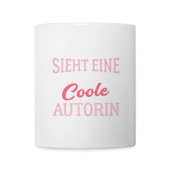 So sieht eine coole Autorin aus Schriftstellerin - Tasse - Weiß - Vorne