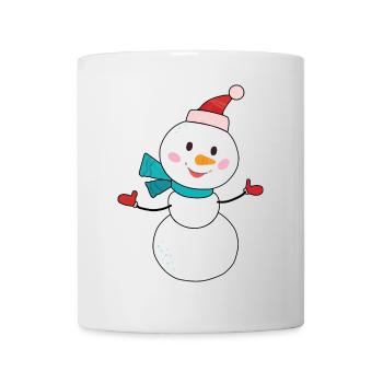 Snowman Cartoon - Mug - white - Front