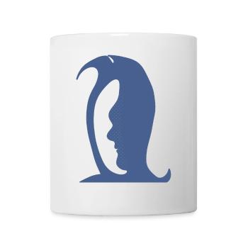 A penguin or a face in this Fun Optical Illusion - Mug - white - Front