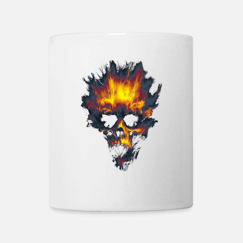 Stylized Skull - Mug - white