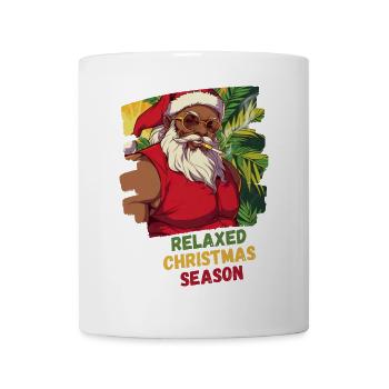 RELEXED CHRISTMAS SEASON - Cool Santa Claus - Mug - white - Front