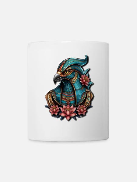 Ägyptischer Falkengott. - Tasse - Weiß