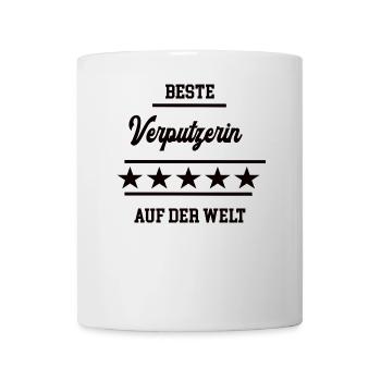 Verputzerin Stuckateurin Chefin Verputzer Frau - Tasse - Weiß - Vorne