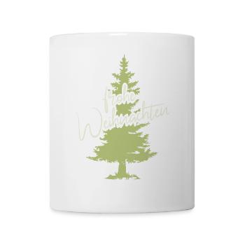 Merry Christmas Fir Forest Tree Spruce Symbol - Mug - white - Front