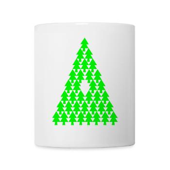 Arbre de Noël Arbres de Noël - Mug blanc - blanc - Devant