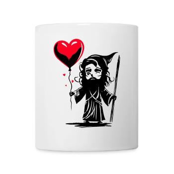 Odin mit Herz Luftballon - Heartful Creatures - Tasse - Weiß - Vorne