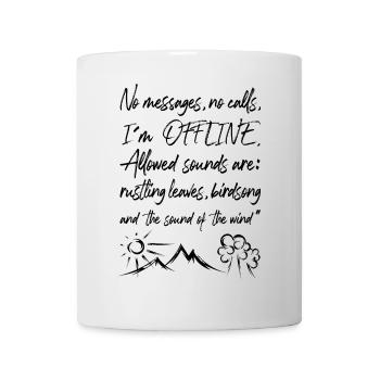 Offline Nature Graffiti Time Out Forest Tree Mountain Logo - Mug - white - Front