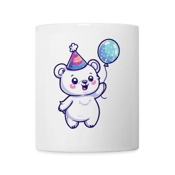Polar Bear Birthday Comic Cute - Mug - white - Front