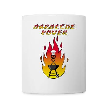 Skull and Barbecue - Mug - white - Front