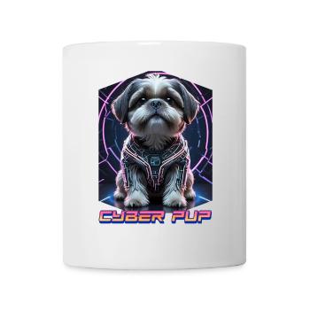 Cyber Pup Shih Tzu Dog - Mug - white - Front