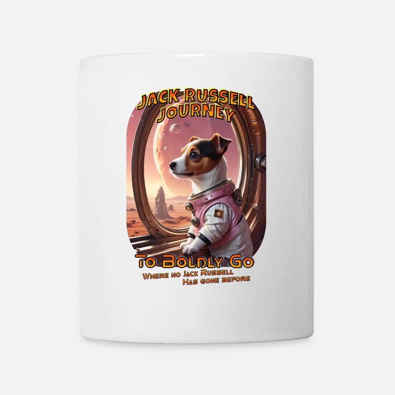 To Boldly Go where no Jack Russell has gone before - Mug - white