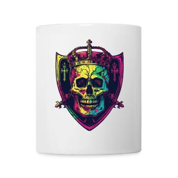 König Skull Krone Wappen - Tasse - Weiß - Vorne