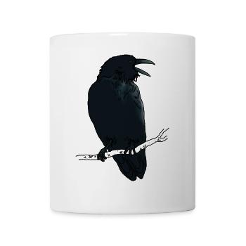 Black Raven - Mug - white - Front