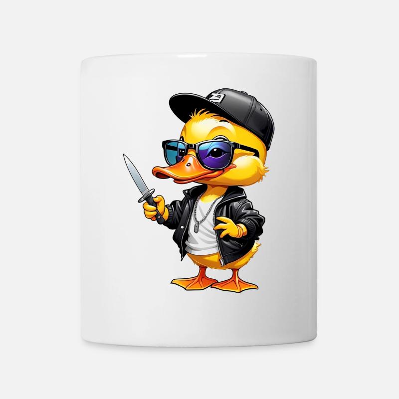 SSW32 Rapper Duck Knife Jacket and Hat - Mug - white