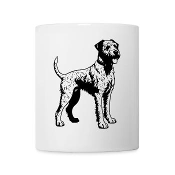 Airedale Terrier Hund - Tasse - Weiß - Vorne