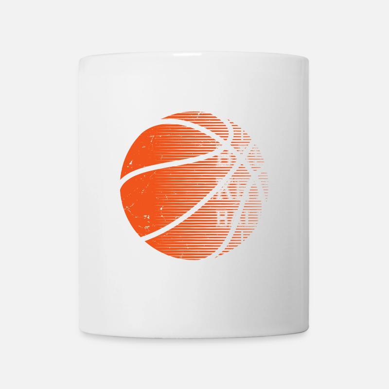 Basketball Pop Art Glyphen - Tasse - Weiß