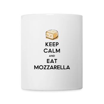 Keep Calm and Eat Mozzarella - Mug - white - Front