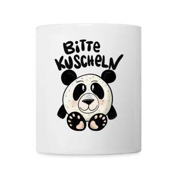 Panda Kuscheln - Tasse - Weiß - Vorne
