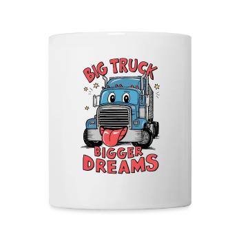 Un gros camion, de plus grands rêves - Mug blanc - blanc - Devant
