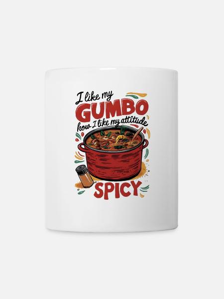 Spicy Gumbo, Spicy Attitude - Tasse - Weiß