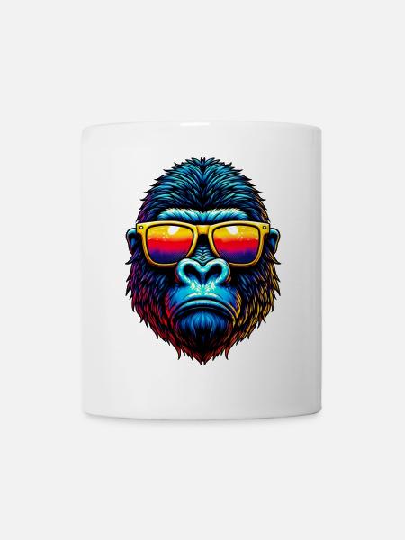 Gorilla - Tasse - Weiß