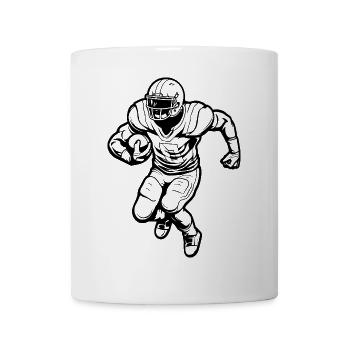 Footballspieler - Tasse - Weiß - Vorne