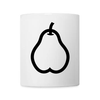 Birne - Tasse - Weiß - Vorne