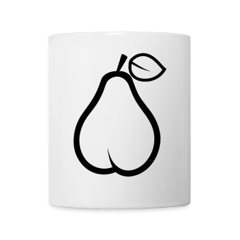 Birne - Tasse - Weiß - Vorne