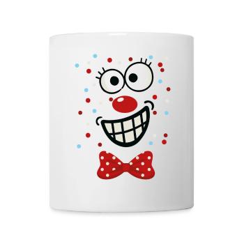 Cheerful Polka-Dot Clown - Mug - white - Front