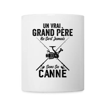 Ein echter Fischer-Großvater - Tasse - Weiß - Vorne