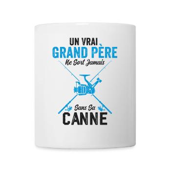 Ein echter Fischer-Großvater - Tasse - Weiß - Vorne