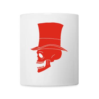 Vintage Red Skull - Mug - white - Front